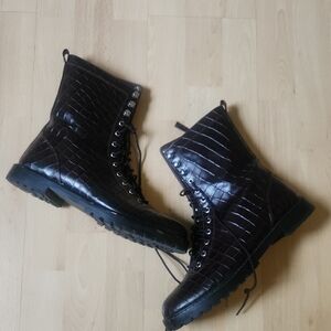 J.Crew Crocodile Pattern Boots